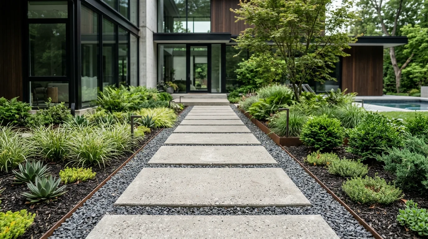 Stone Slab Entry Path